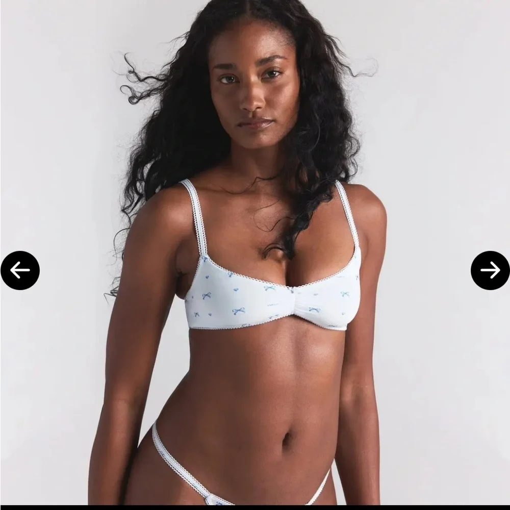 SKIMS Fits Everybody Picot Skimpy Scoop Bralette size 4X - Picture 1 of 6
